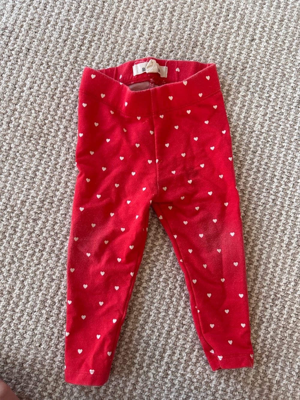Boden Red Heart Baby Leggings